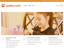 Tablet Screenshot of carefreecrafts.com